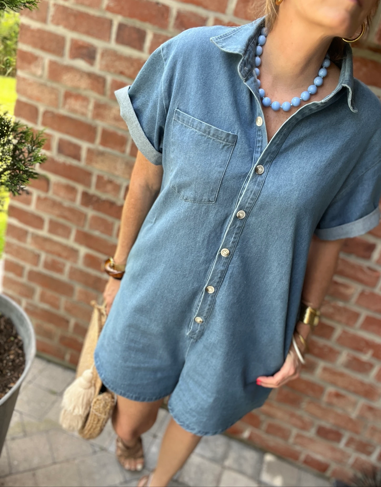 Combi-short denim – photo 3